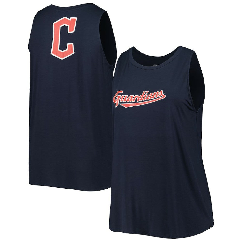 Cleveland Guardians New Era Women's Plus Size Tank Top - Navy Tanks