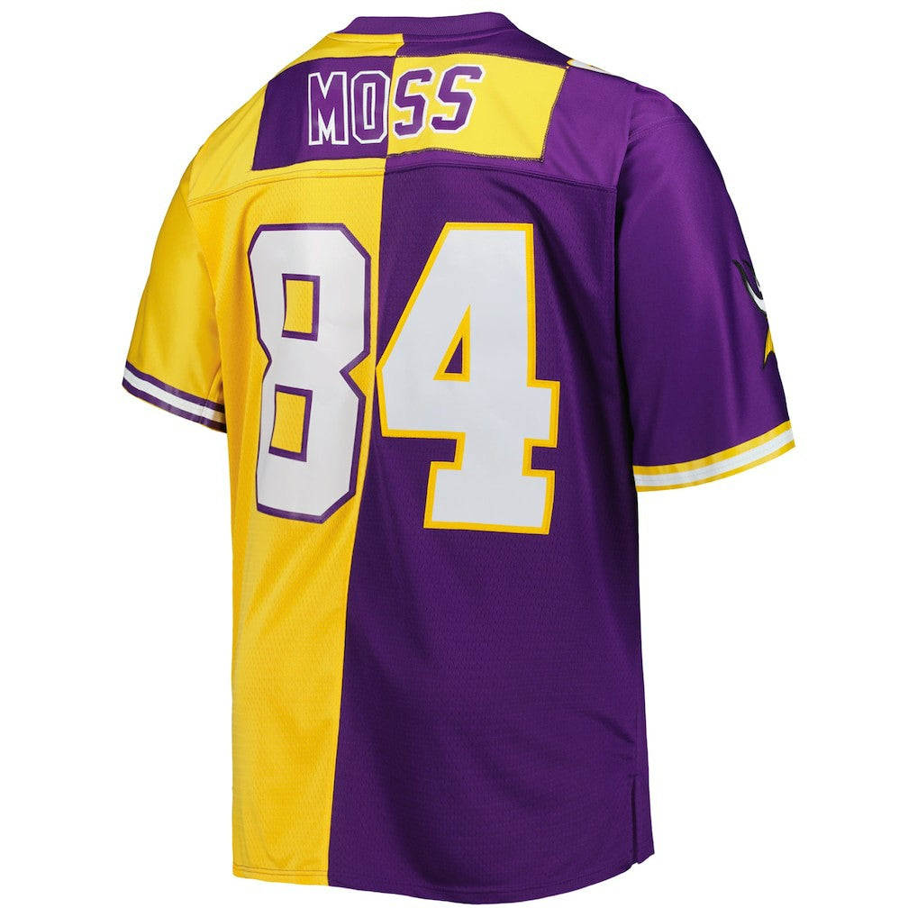 NFL Randy Moss Minnesota Vikings Big & Tall Split Legacy Retired Player Replica Jersey - Purple/Gold on sale