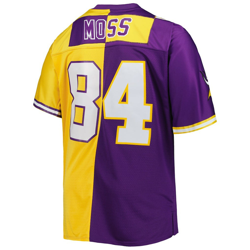 NFL Randy Moss Minnesota Vikings Big & Tall Split Legacy Retired Player Replica Jersey - Purple/Gold on sale