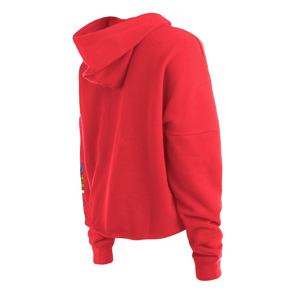 Chicago Bulls Women's Color Pack Cropped Top Pullover Hoodie Red