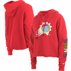Phoenix Suns Women's Color Pack Cropped Top Pullover Hoodie Red