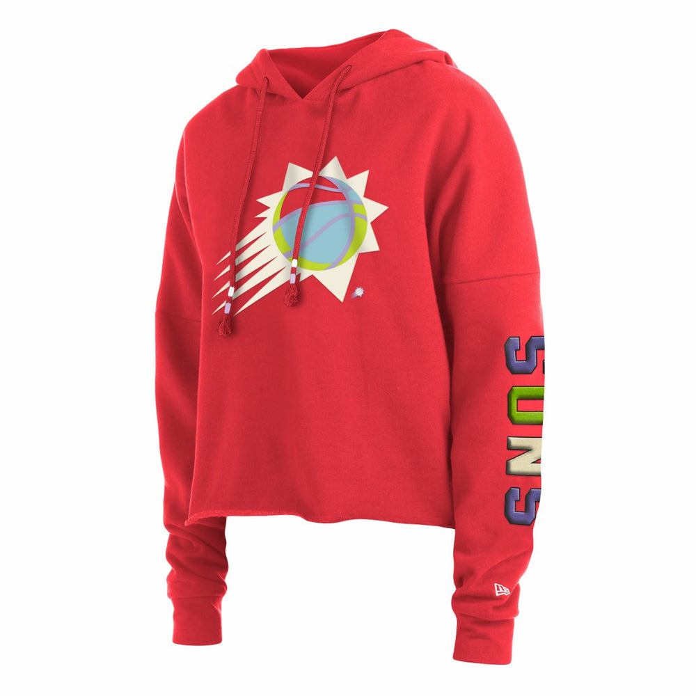 Phoenix Suns Women's Color Pack Cropped Top Pullover Hoodie Red