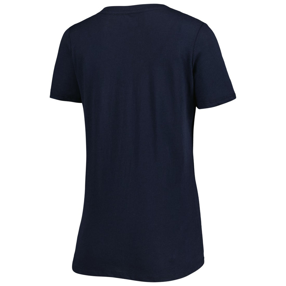 Tennessee Titans New Era Women's Ink Dye Sideline V-Neck T-Shirt Navy