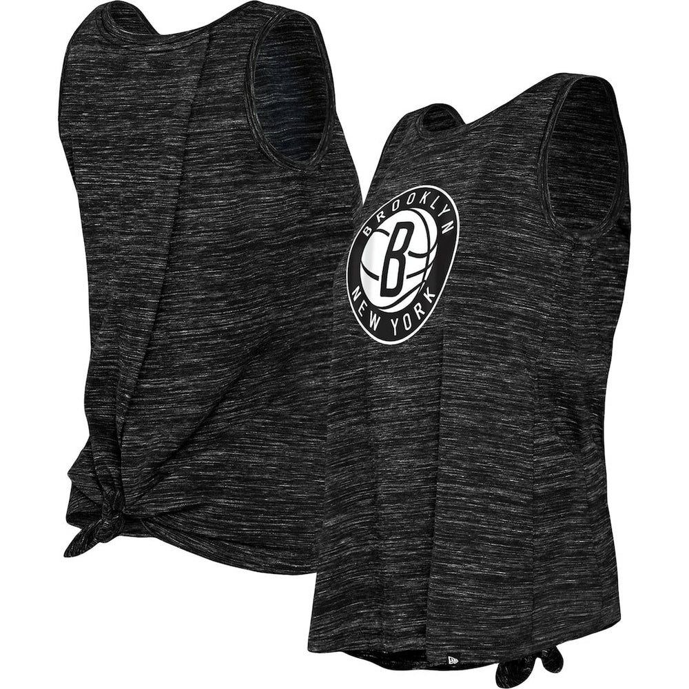 Brooklyn Nets Women's Space Dye Active Tank Top Black