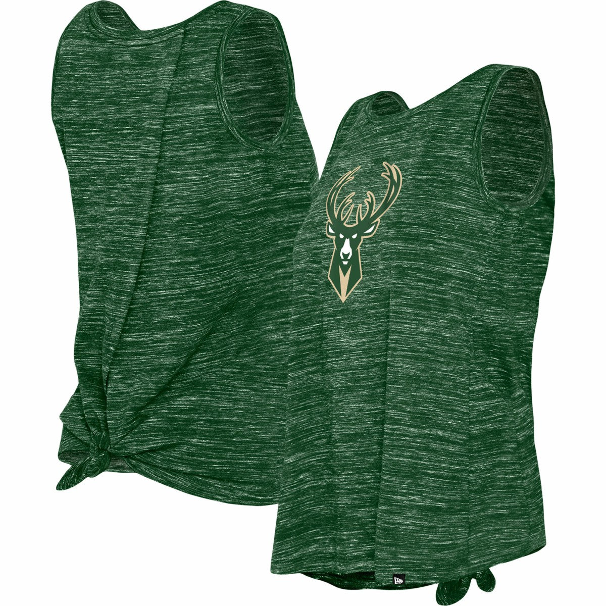 Milwaukee Bucks Women's Space Dye Active Tank Top Hunter Green