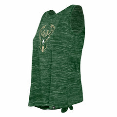 Milwaukee Bucks Women's Space Dye Active Tank Top Hunter Green