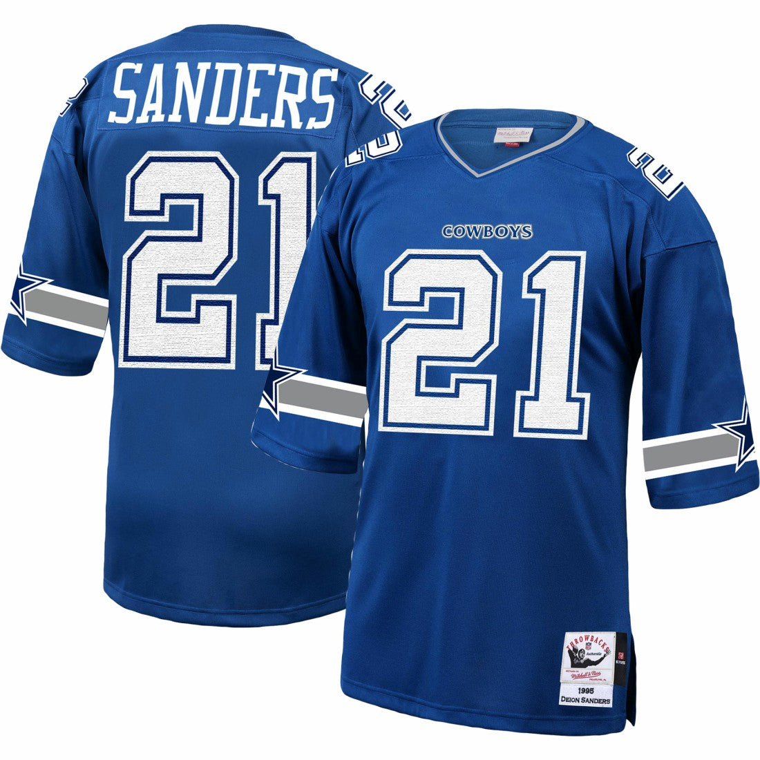 Deion Sanders Dallas Cowboys 1996 Authentic Throwback Retired Player Jersey Royal