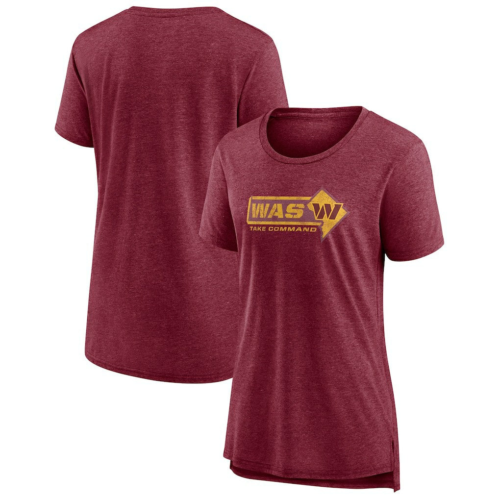 Washington Commanders Women's Hometown First Down T-Shirt Heather Burgundy