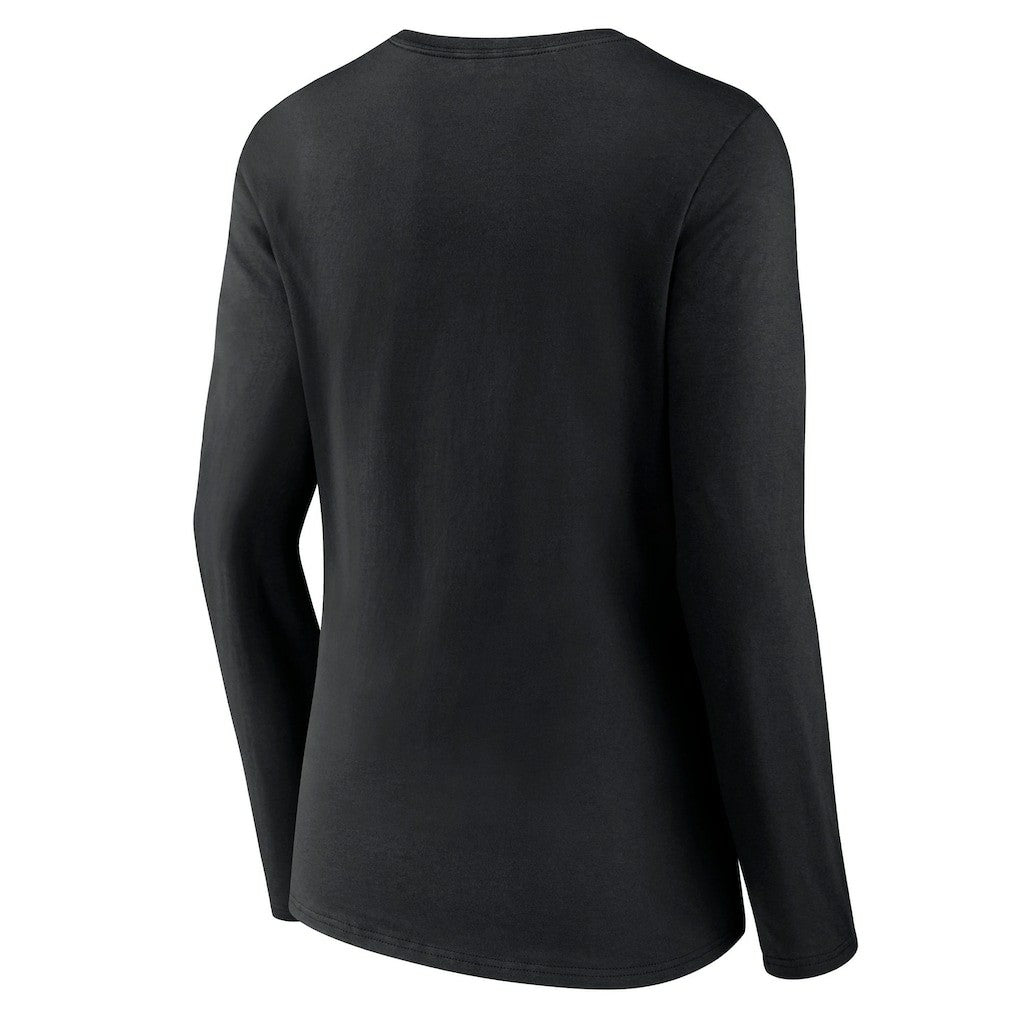 Cincinnati Bengals Women's Hometown Sweep Long Sleeve V-Neck T-Shirt Black