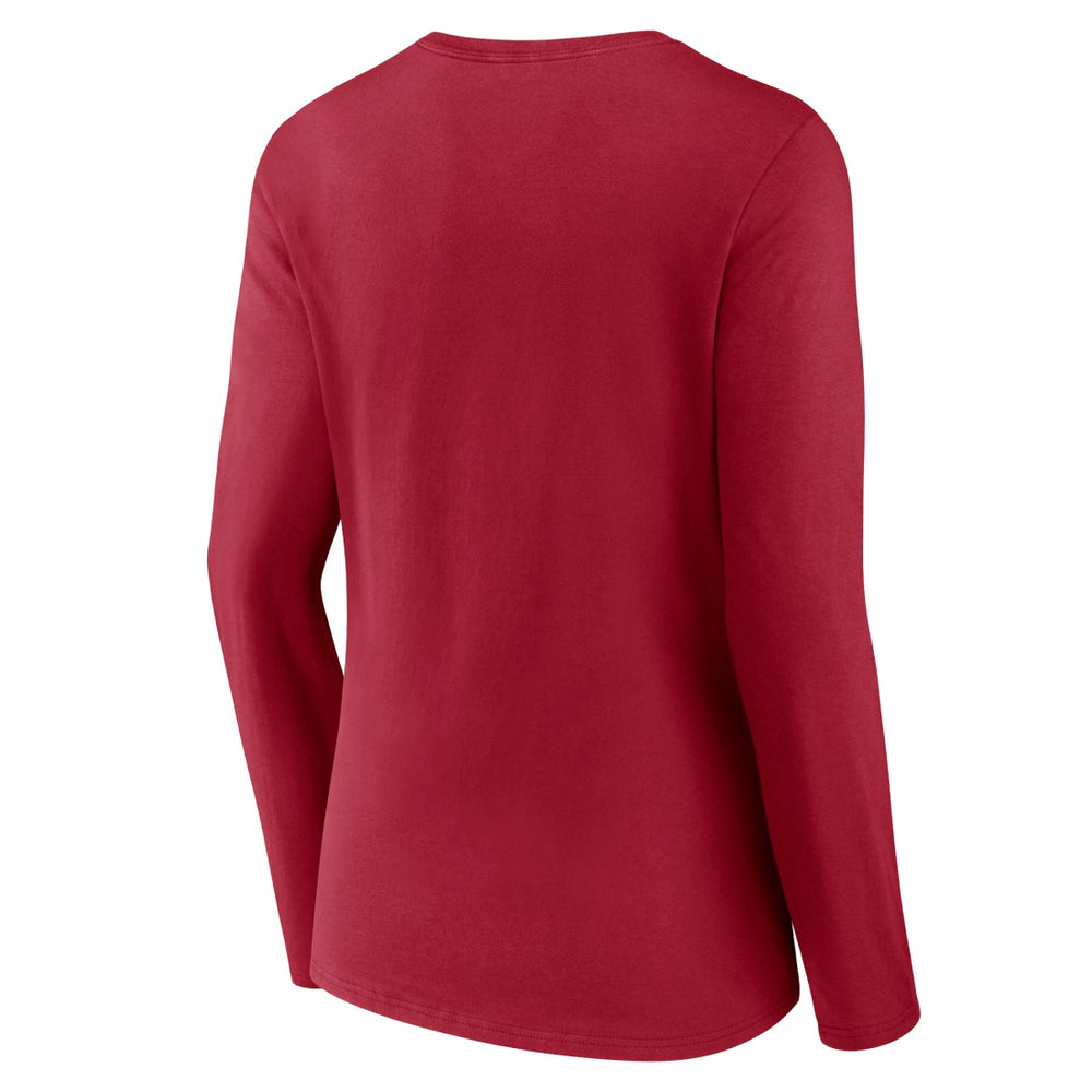 Tampa Bay Buccaneers Women's Hometown Sweep Long Sleeve V-Neck T-Shirt Red
