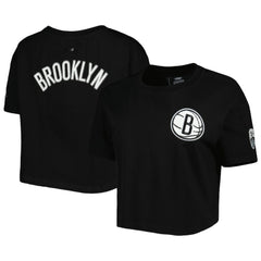 Brooklyn Nets Pro Standard Women's Classics Boxy T-Shirt Black
