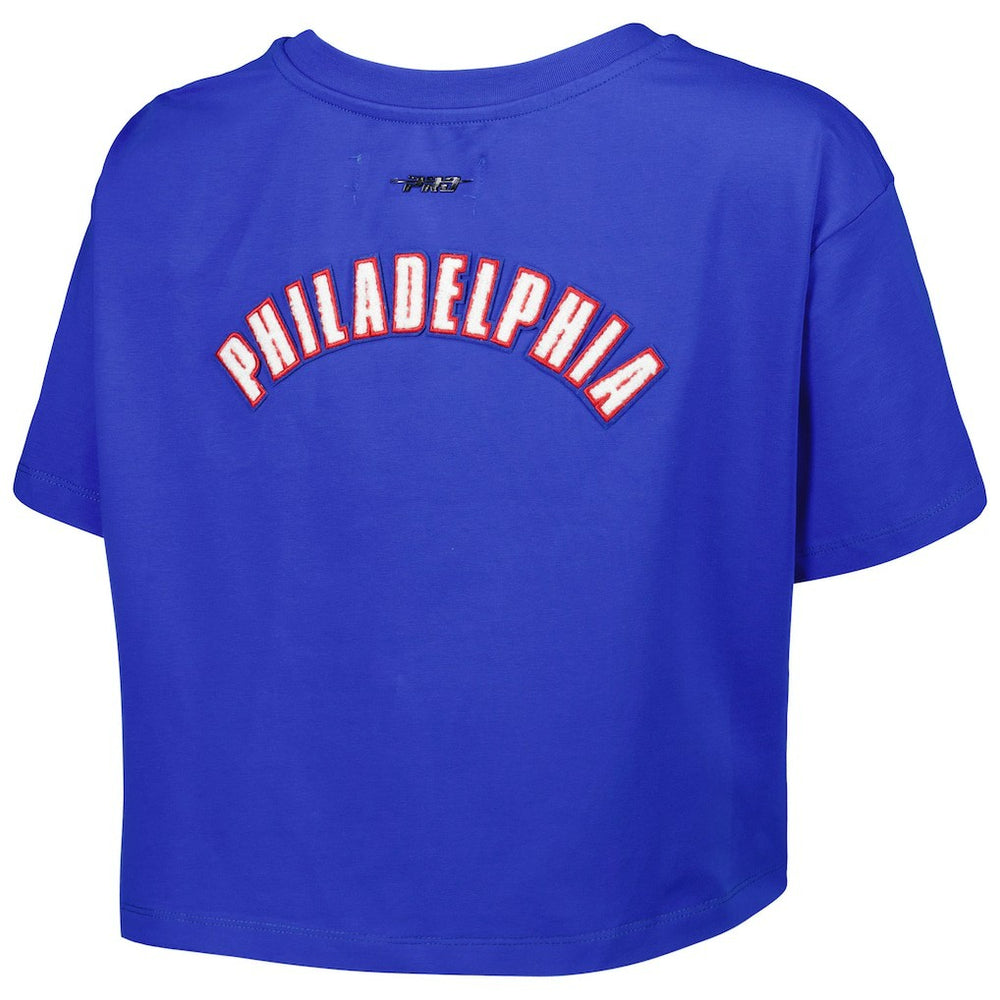 Philadelphia 76ers Pro Standard Women's Classics Boxy T-Shirt Royal