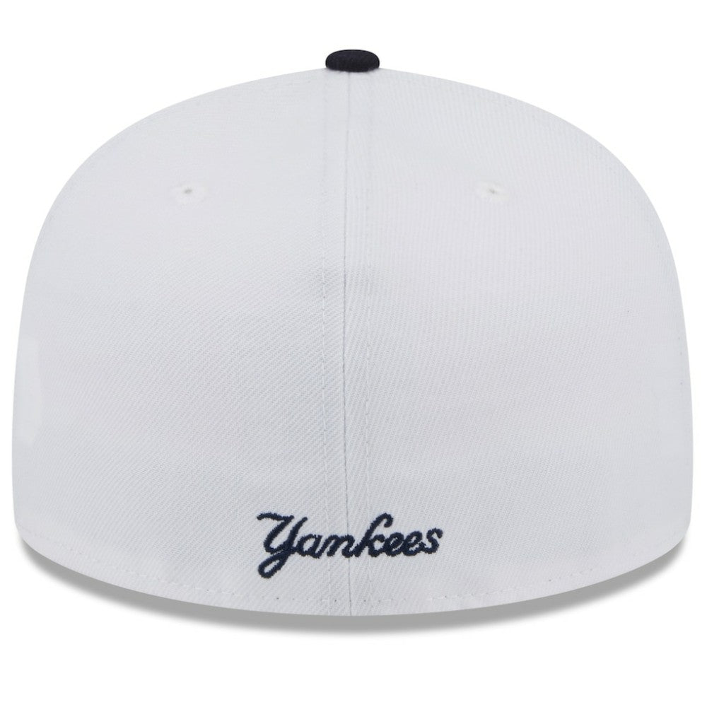 New York Yankees New Era State 59FIFTY Fitted Hat - White/Navy Hats