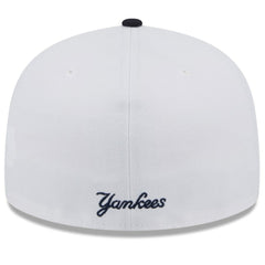 New York Yankees New Era State 59FIFTY Fitted Hat - White/Navy Hats