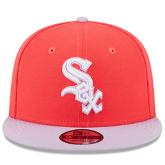 Chicago White Sox New Era Spring Basic Two-Tone 9FIFTY Snapback Hat - Red/Purple Hats