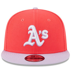 Athletics New Era Spring Basic Two-Tone 9FIFTY Snapback Hat - Red/Purple Hats