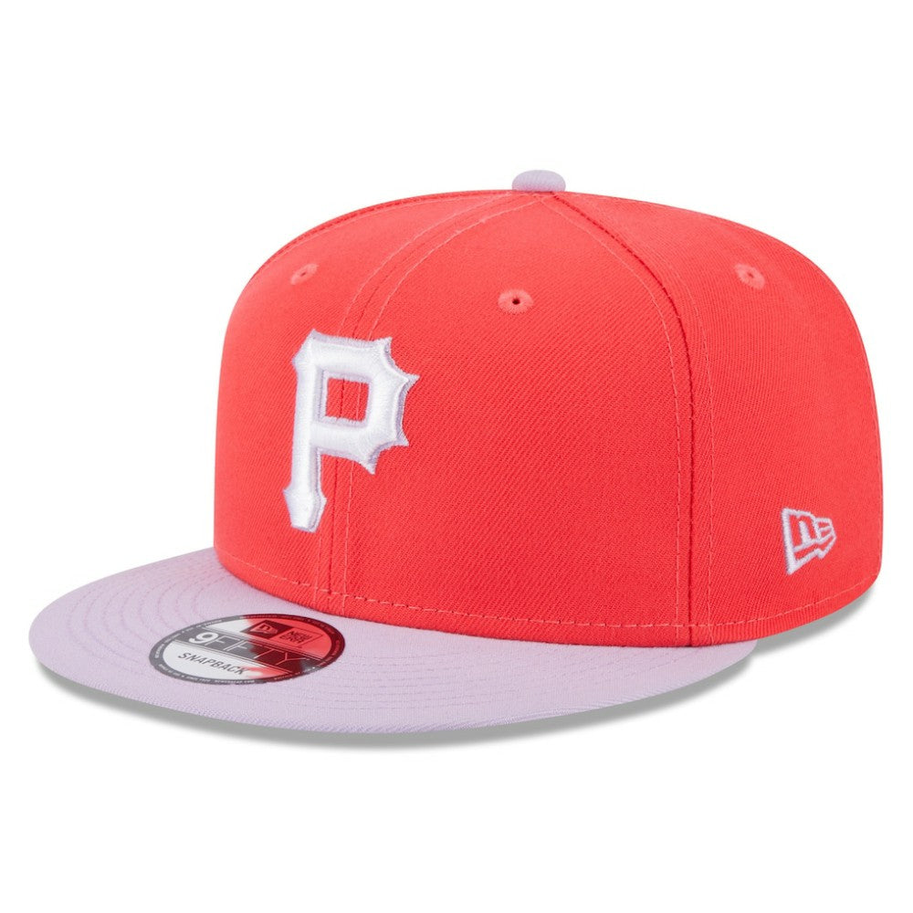Pittsburgh Pirates New Era Spring Basic Two-Tone 9FIFTY Snapback Hat - Red/Purple Hats