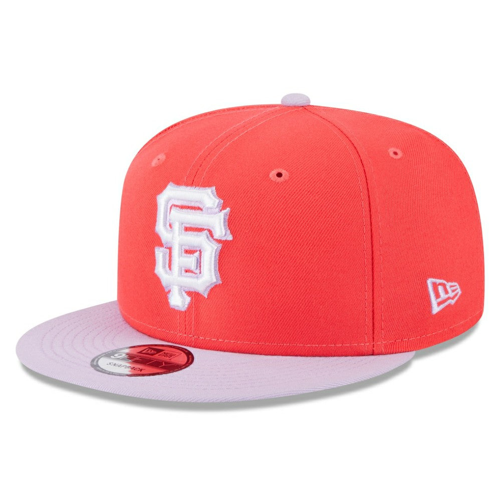 San Francisco Giants New Era Spring Basic Two-Tone 9FIFTY Snapback Hat - Red/Purple Hats
