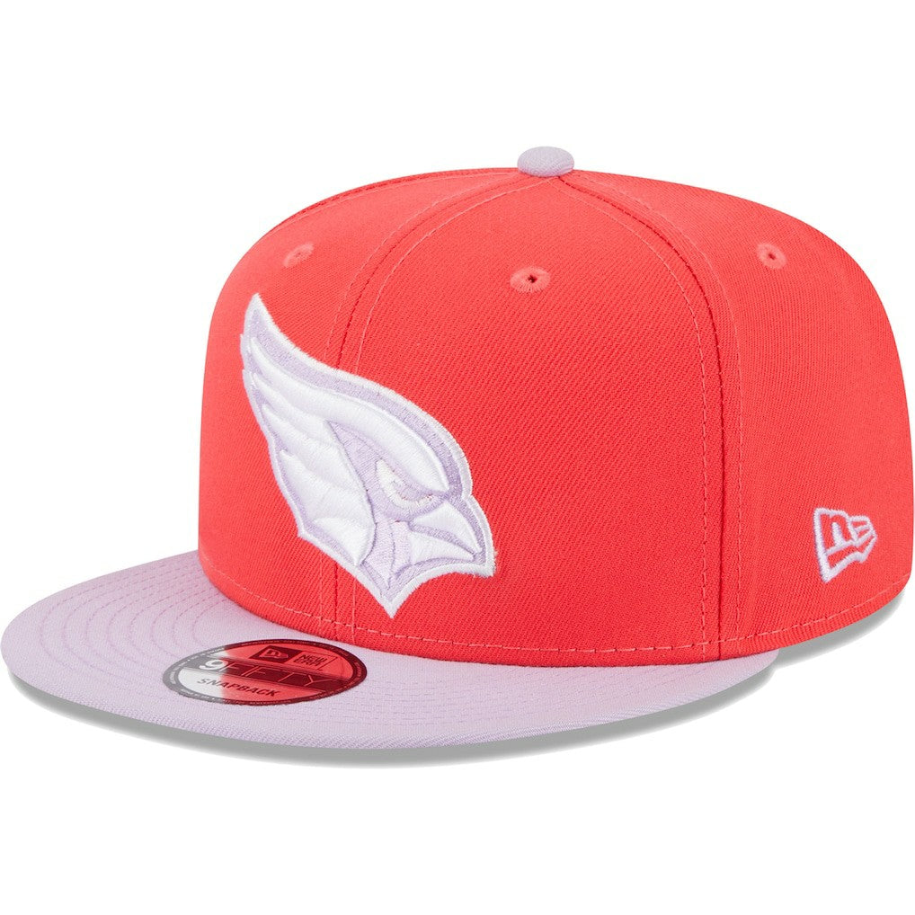 Arizona Cardinals New Era Two-Tone Color Pack 9FIFTY Snapback Hat Red/Lavender
