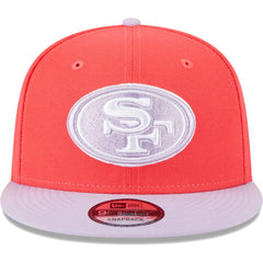 San Francisco 49ers New Era Two-Tone Color Pack 9FIFTY Snapback Hat Red/Lavender