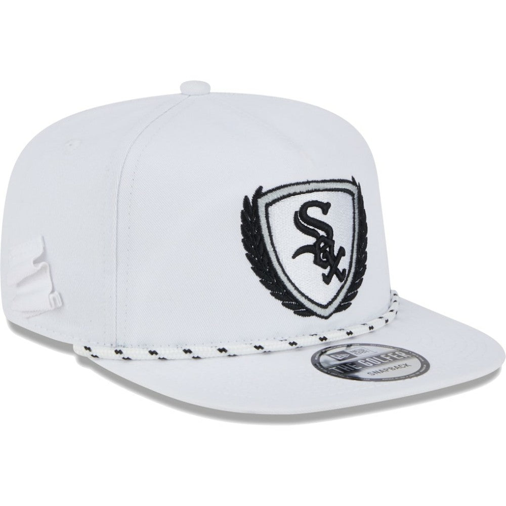 Chicago White Sox New Era Golfer Tee 9FIFTY Snapback Hat - White Hats