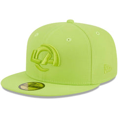 Los Angeles Rams New Era Color Pack Brights 59FIFTY Fitted Hat Neon Green