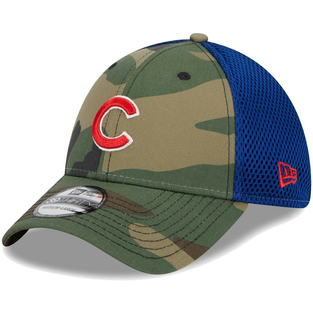 Chicago Cubs New Era Team Neo 39THIRTY Flex Hat - Camo Hats