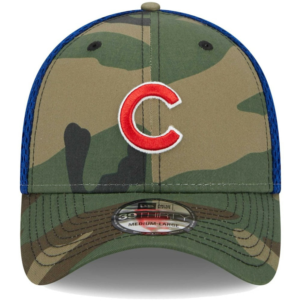 Chicago Cubs New Era Team Neo 39THIRTY Flex Hat - Camo Hats