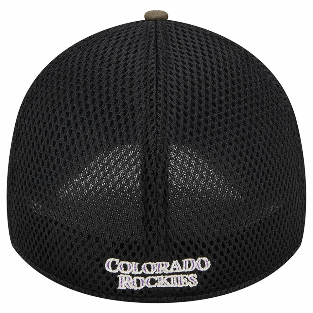 Colorado Rockies New Era Team Neo 39THIRTY Flex Hat - Camo Hats