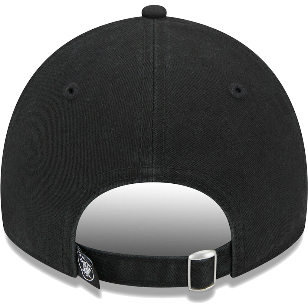 Las Vegas Raiders New Era Women's Leaves 9TWENTY Adjustable Hat Black