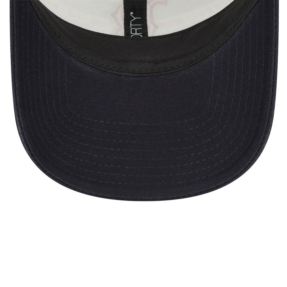 Boston Red Sox New Era Team Stripe Trucker 9FORTY Snapback Hat - White/Navy Hats