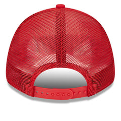 Washington Nationals New Era Team Stripe Trucker 9FORTY Snapback Hat - White/Red Hats