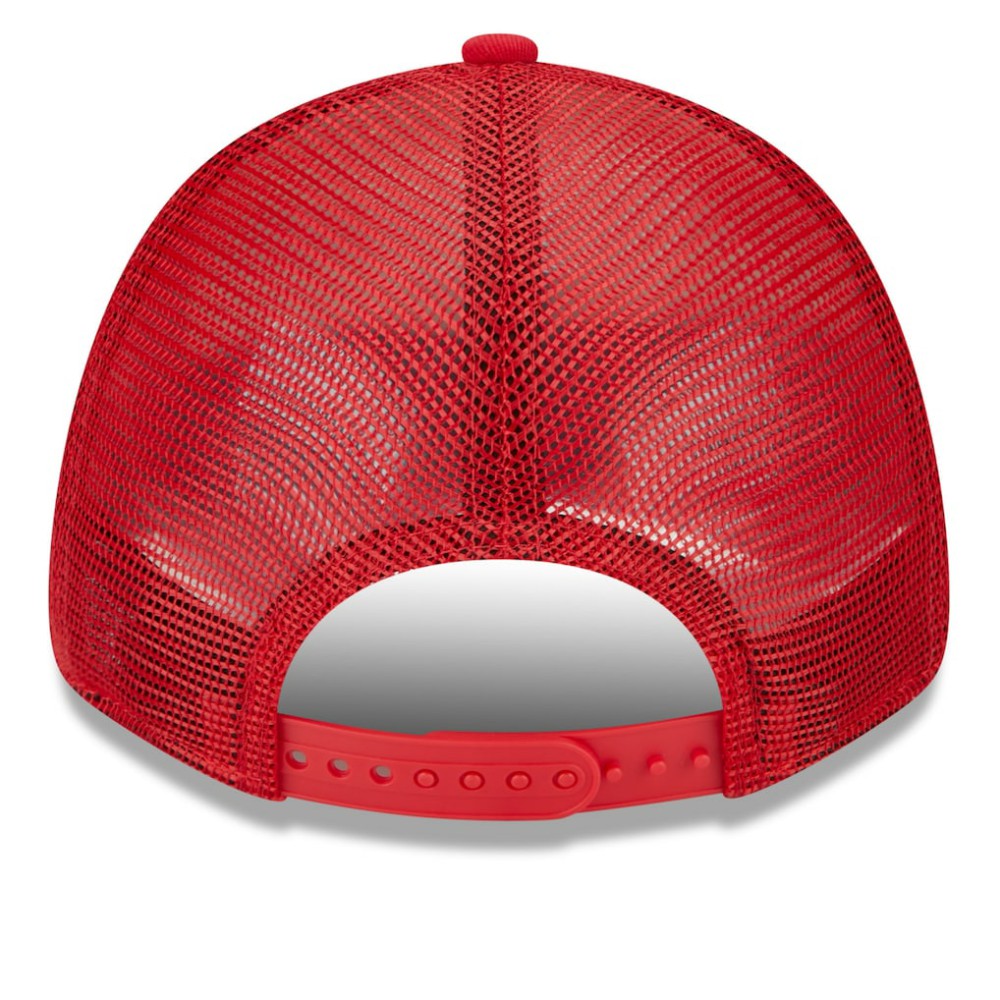 St. Louis Cardinals New Era Team Stripe Trucker 9FORTY Snapback Hat - White/Red Hats