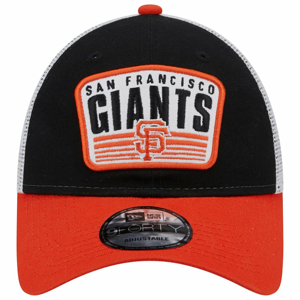 San Francisco Giants New Era Two-Tone Patch 9FORTY Snapback Hat - Black Hats