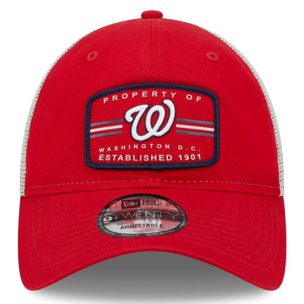 Washington Nationals New Era Property Trucker 9TWENTY Snapback Hat - Red Hats
