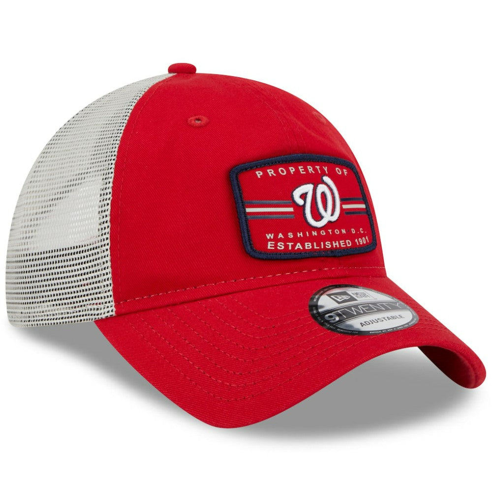 Washington Nationals New Era Property Trucker 9TWENTY Snapback Hat - Red Hats
