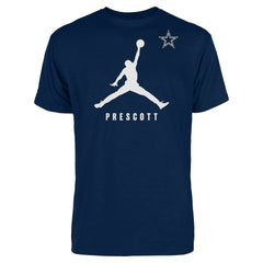 Dak Prescott Dallas Cowboys Jordan Brand Graphic T-Shirt Navy