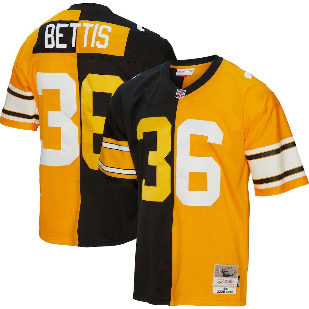 Jerome Bettis Pittsburgh Steelers 1996 Split Legacy Replica Jersey Black/Gold