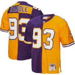 NFL John Randle Minnesota Vikings 1998 Split Legacy Replica Jersey - Purple/Gold outlet