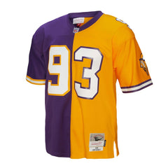 NFL John Randle Minnesota Vikings 1998 Split Legacy Replica Jersey - Purple/Gold outlet