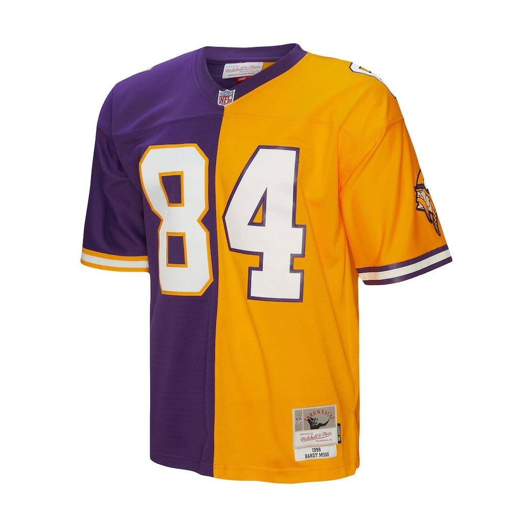 NFL Randy Moss Minnesota Vikings 1998 Split Legacy Replica Jersey - Purple/Gold online