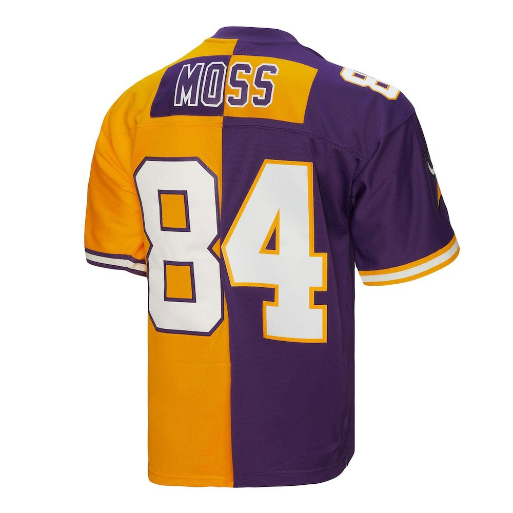 NFL Randy Moss Minnesota Vikings 1998 Split Legacy Replica Jersey - Purple/Gold online