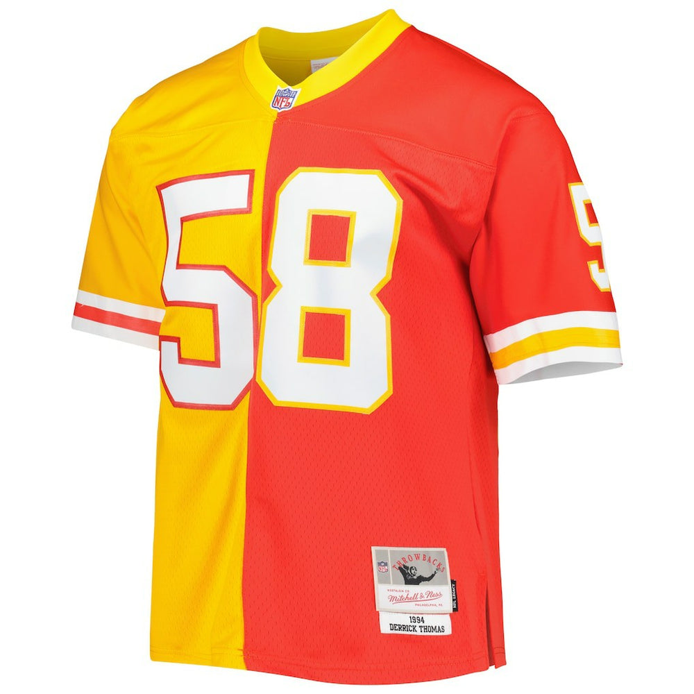 Derrick Thomas Kansas City Chiefs 1994 Split Legacy Replica Jersey Red/Gold