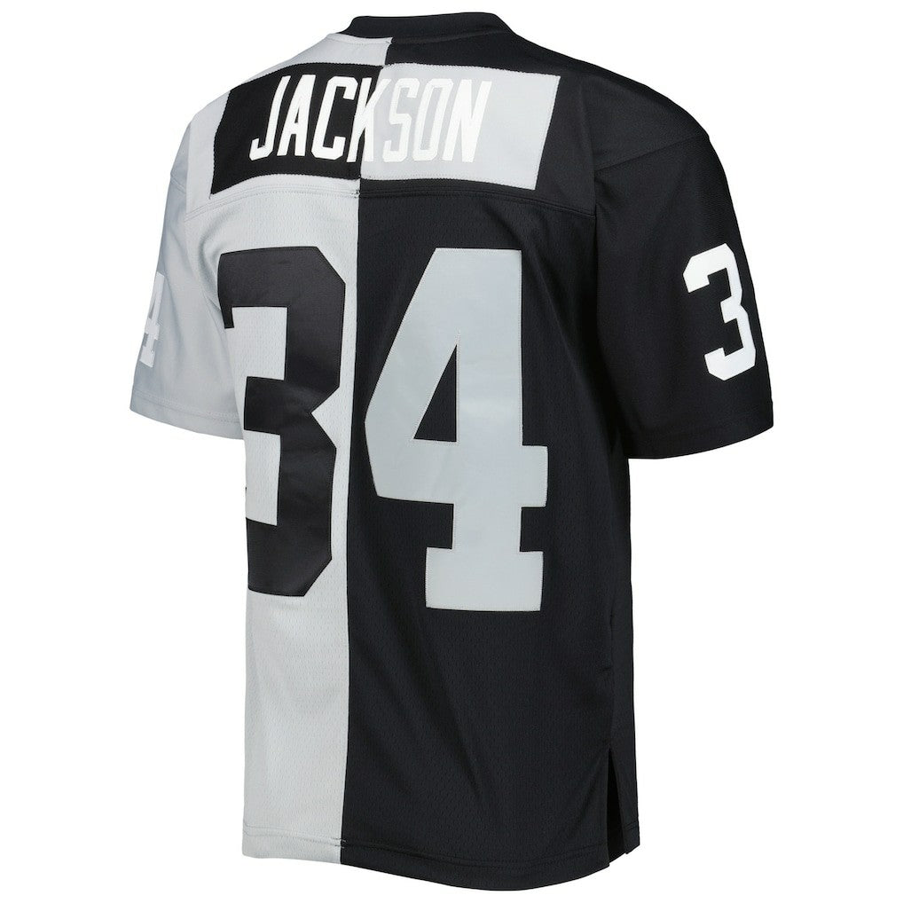 Bo Jackson Las Vegas Raiders 1988 Split Legacy Replica Jersey Black/Silver