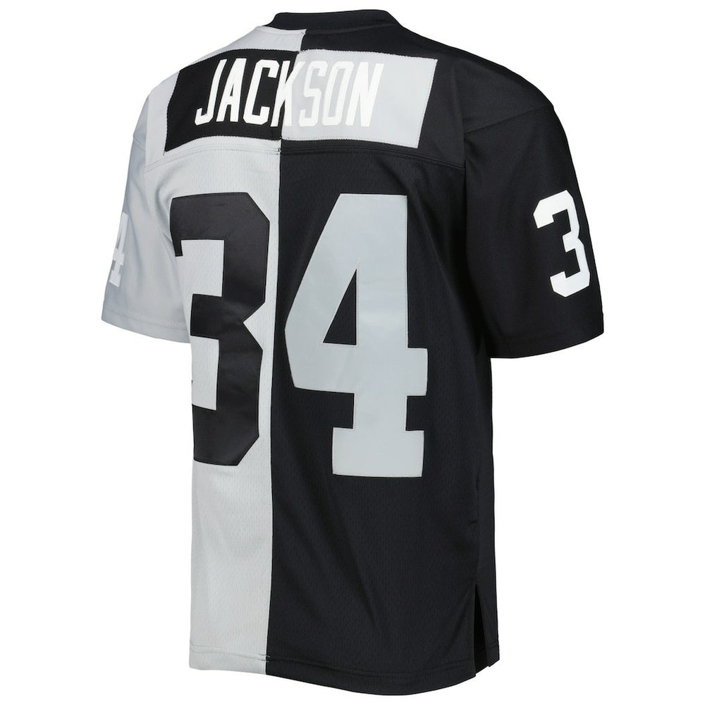 Bo Jackson Las Vegas Raiders 1988 Split Legacy Replica Jersey Black/Silver