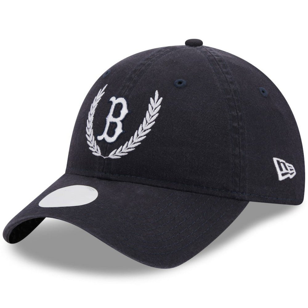 Boston Red Sox New Era Women's Leaves 9TWENTY Adjustable Hat - Navy Hats