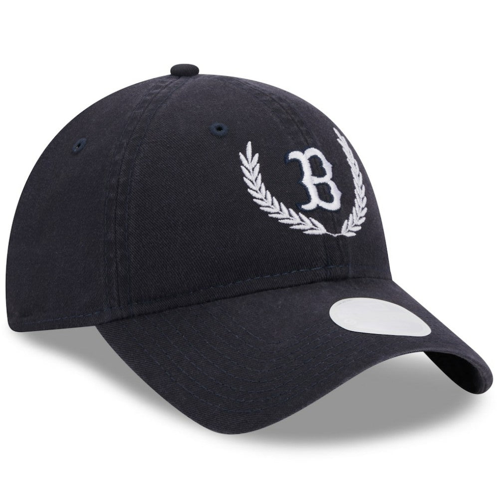 Boston Red Sox New Era Women's Leaves 9TWENTY Adjustable Hat - Navy Hats