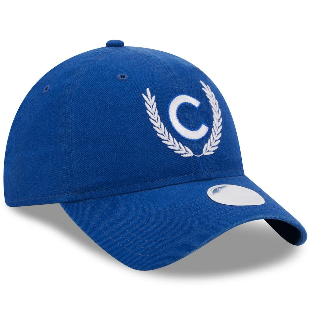 Chicago Cubs New Era Women's Leaves 9TWENTY Adjustable Hat - Royal Hats