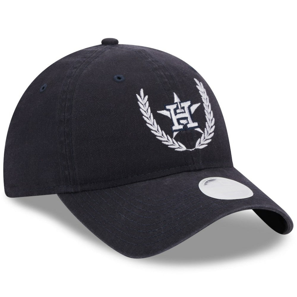 Houston Astros New Era Women's Leaves 9TWENTY Adjustable Hat - Navy Hats