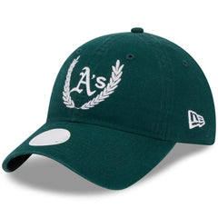 Athletics New Era Women's Leaves 9TWENTY Adjustable Hat - Green Hats